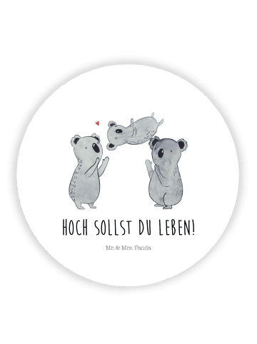 Mr. & Mrs. Panda magnet Koalas Feiern mit Spruch in Weiß