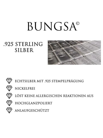 Bungsa Kinder-Ohrstecker in Braun