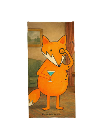 Mr. & Mrs. Panda Badetuch Fuchs Lord Design ohne Spruch in Weiß