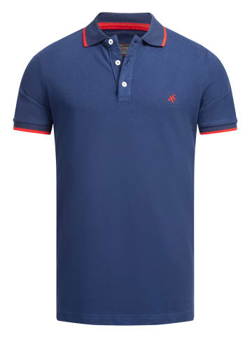 Alessandro Salvarini A. Salvarini Herren Polo Shirts AS316 in Petrolblau