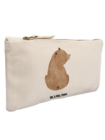 Mr. & Mrs. Panda Schminktasche Bär Schulterblick ohne Spruch in Weiß
