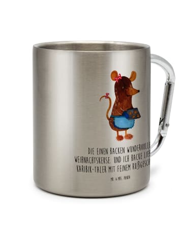 Mr. & Mrs. Panda Becher Maus Kekse mit Spruch in Silber