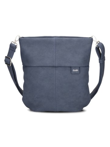Zwei Mademoiselle.M Schultertasche 27 cm nubuk blue