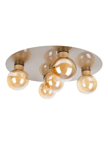 näve Deckenleuchte "DONIKA" in stahl-blank - (L)43 cm x (B)43 cm x (H)16.5 cm