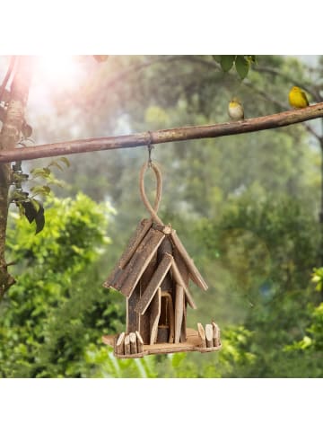 relaxdays Vogelhaus Deko in Natur