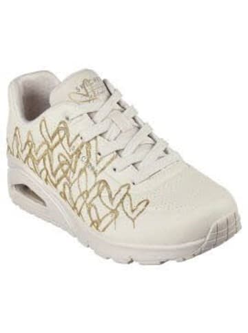 Skechers Damen- Schnürschuhe UNO - GOLDEN HEART in Beige