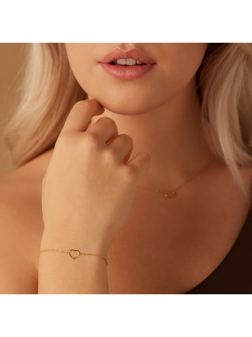 Lucardi 925 Silber Armband  Herz