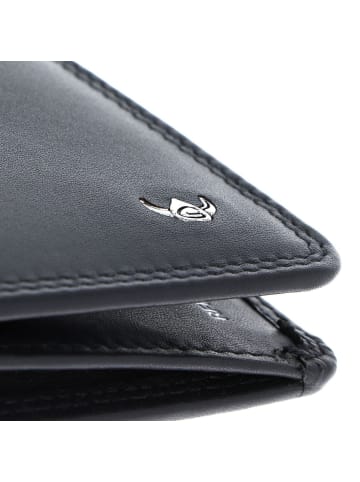 Golden Head Polo Geldbörse RFID Schutz Leder 19 cm schwarz