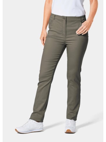 GOLDNER Kurzgröße:  Hose Louisa Bequeme Hose LOUISA COMFORT+ in schilfgrün