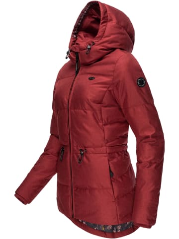 ragwear Winterjacke Calena Intl. in Wine Red