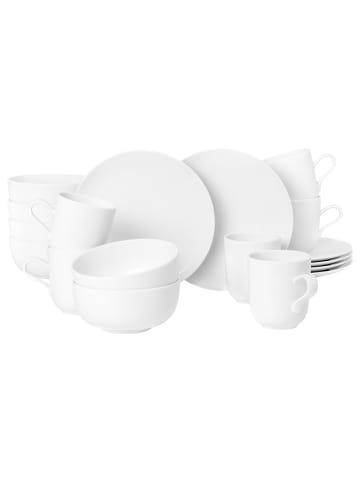 Seltmann Weiden 18er Set Frühstücks-Set Liberty weiß in weiß