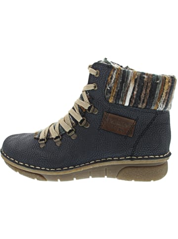 rieker Schnürstiefel Blau