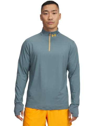 Under Armour Longsleeve "Launch Pro 1/4 Zip" in Blau