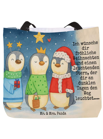 Mr. & Mrs. Panda Shopper Winterzeit Heilige drei Könige Design m... in Weiß