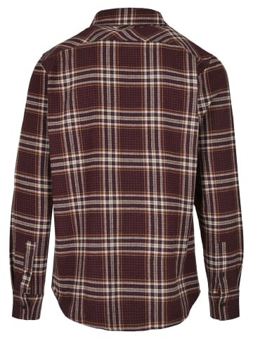Urban Classics Long Sleeve Shirt in cherry/honey