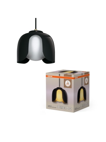 Osram Decor Corolle Pendelleuchte E27 Schwarz Metall Glas