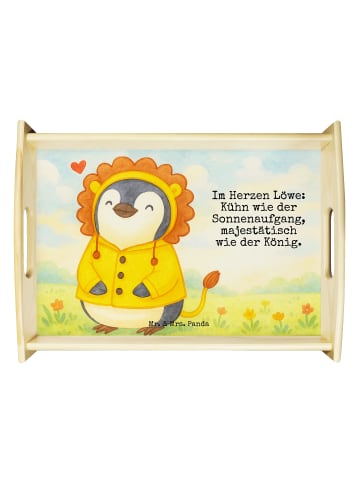 Mr. & Mrs. Panda holz serviertablett Löwe Astrologie Design mit ... in Weiß