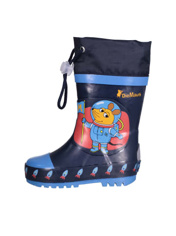 Playshoes Gummistiefel die Maus Weltraum in Marine