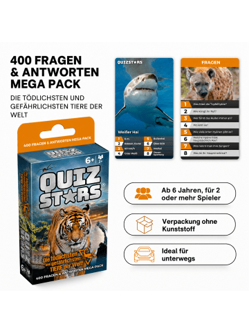 Gomazing Quizstars Die tödlichsten und gefährlichsten Tiere der Welt in mehrfarbig