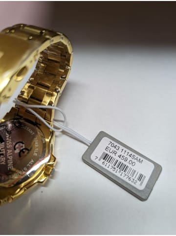 Swiss Alpine Military by Grovana Analoguhr für Herren in gold