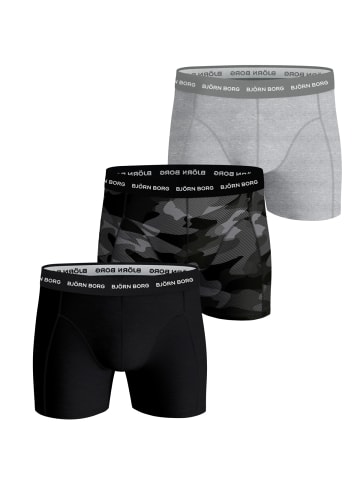 Björn Borg Boxershorts Shadeline Essential 3er Pack in grau