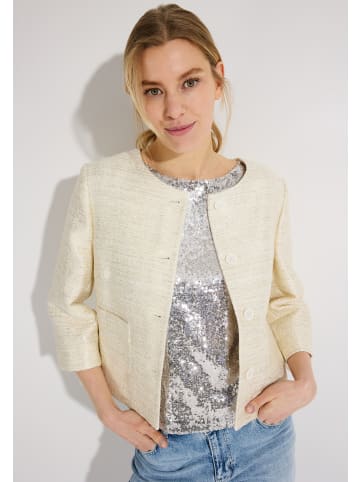 More & More glänzender 3/4 Arm-Kurzblazer in boucle w lurex