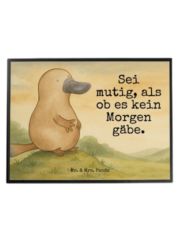 Mr. & Mrs. Panda schreibtischunterlage Schnabeltier Mut Design m... in Weiß