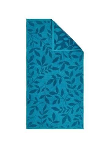 Erwin Müller Frottier, Jacquard Duschtuch 2er-Set Kronau in petrol