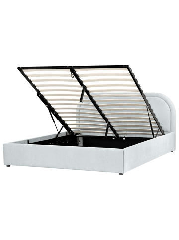 Beliani Doppelbett QUILLIEN in Blau - (W) 172 x (H) 91 x (L) 217 cm