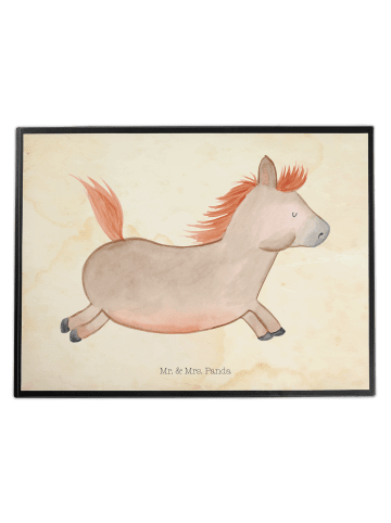 Mr. & Mrs. Panda Schreibunterlage Pferd Springen ohne Spruch in Vintage
