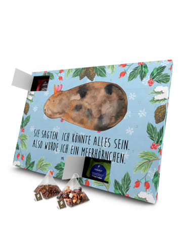 Mr. & Mrs. Panda Tee Adventskalender Einhorn Meerschweinchen mit... in Eisblau