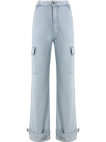 DEF DEF Damen DEF Cargo Pants Denim in denim iceblue