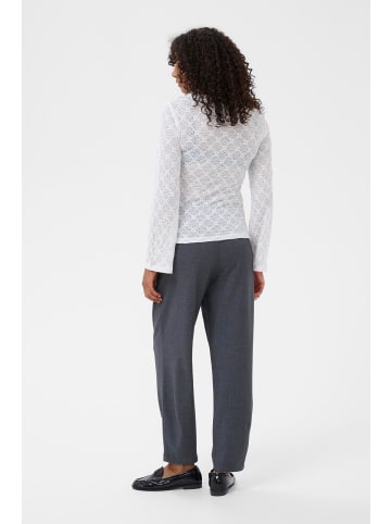 Kaffe Langarm-Shirt KAmiah Tight fit in Chalk