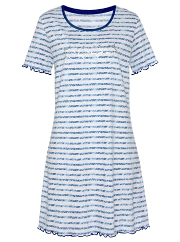 VIVANCE DREAMS Sleepshirt in blau gestreift