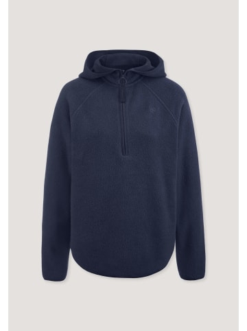 Hessnatur Fleece Hoodie in mitternachtsblau