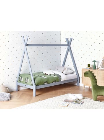 Beliani Kinderbett DEVAY in Grau - (W) 99 x (H) 176 x (L) 208 cm