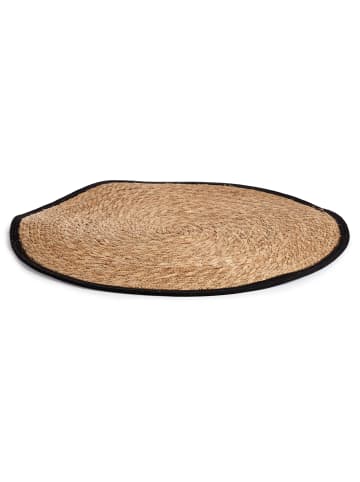 GIFTDECOR Geflochtener Teppich in beige