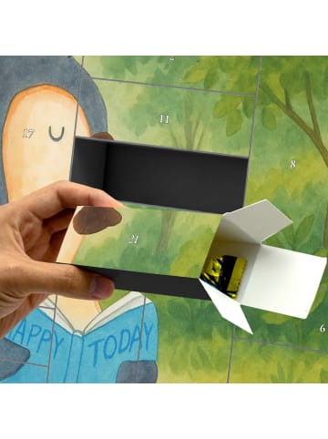 Mr. & Mrs. Panda Adventskalender Pinguin Buch Design ohne Spruch in Weiß