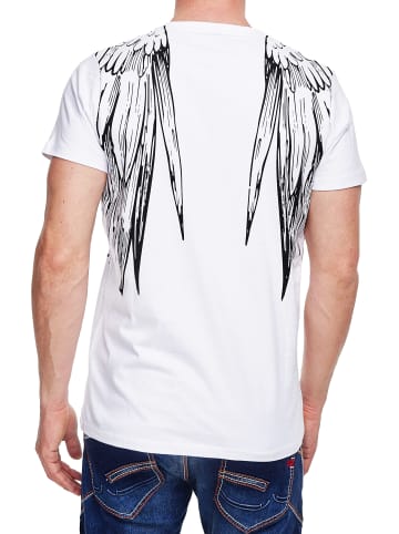 Rusty Neal T-Shirt American Egale Print in Weiß