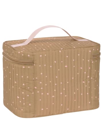 Lässig Casual Nursery Caddy to Go - Beautycase/ Organizer 24.5 cm in dots curry