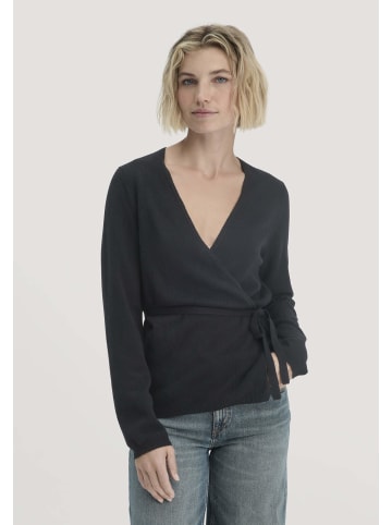 Hessnatur Strick Jacke in schwarz