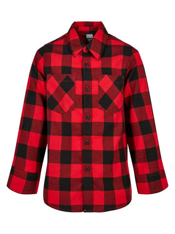 Urban Classics Flanell-Hemden in black/red