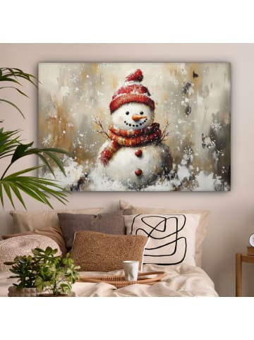 OnlyWow Leinwand Bilder Weiß