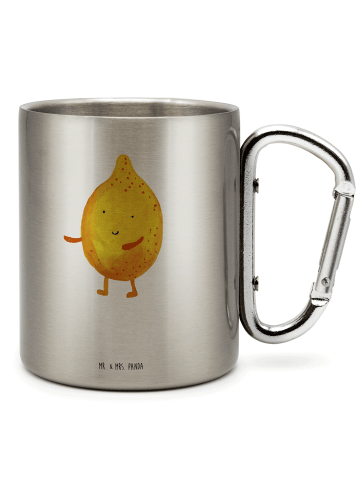 Mr. & Mrs. Panda Thermobecher Beste Freunde Zitrone mit Spruch in Silber