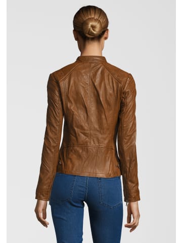 7eleven Lederjacke ELIZA in cognac