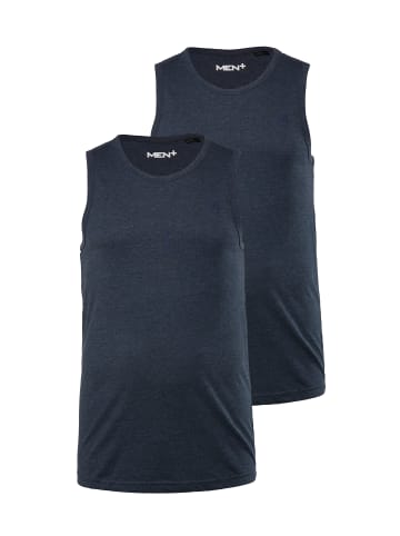 Men Plus Tank Top in navy blau
