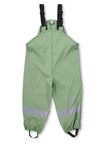 Sterntaler Regenträgerhose ungefüttert uni in sattes grün
