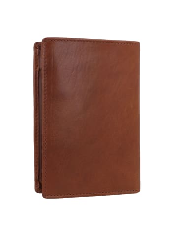 Greenburry Newport Geldbörse RFID Schutz Leder 9 cm in caramel