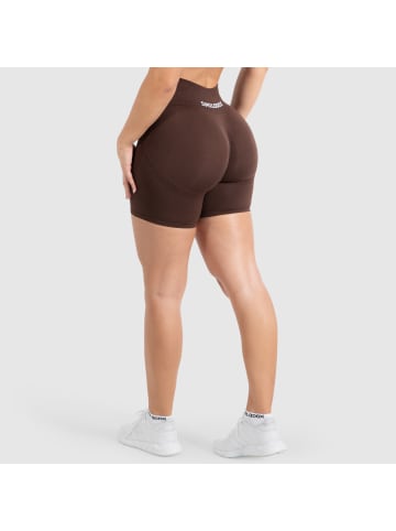 SMILODOX Shorts Cetrina Scrunch in Braun