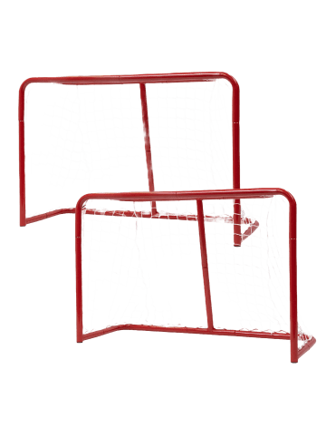 Prosport 2er-Set: Stabiles Eishockey Tor in Rot 79x31x53cm